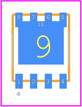 FDMS86201 - onsemi PCB footprint - Other - Other - PQFN8 5X6, 1.27P CASE 483AE ISSUE A_2019OCT