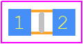 AC0603FR-0710KL - KEMET PCB footprint - Resistor Chip - Resistor Chip - AC0603