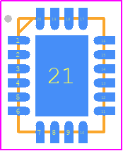 QPD0020 - Qorvo PCB footprint - Quad Flat No-Lead - Quad Flat No-Lead - 20 pin 4x3 mm QFN