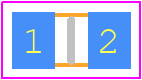 ERJ-6RBD1102V - Panasonic PCB footprint - Resistor Chip - Resistor Chip - ERJ6G