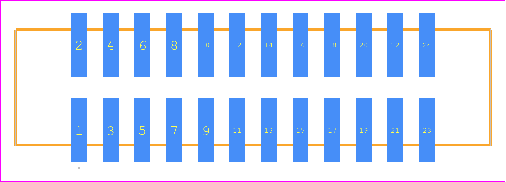 HTST-112-01-L-DV - SAMTEC PCB footprint - Other - Other - HTST-112-01-YY-DV