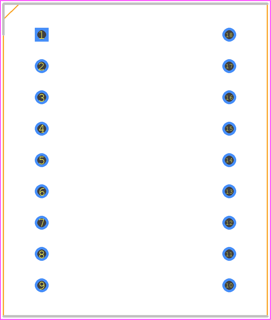 KWA-541CBB - Luckylight PCB footprint - Dual-In-Line Sockets - Dual-In-Line Sockets - KWA-541CBB_