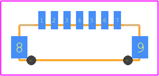 DF13-7P-1.25V(50) - Hirose PCB footprint - Other - Other - DF13C-7P-1.25V(51)