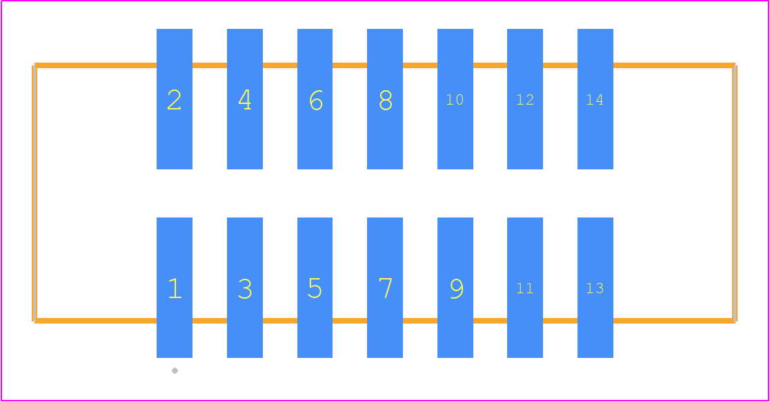 HTST-107-01-L-DV-P-TR - SAMTEC PCB footprint - Other - Other - HTST-107-01-YY-DV-P-TR