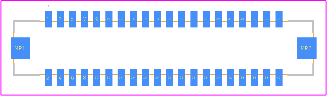 DF13A-40DP-1.25V(82) - Hirose PCB footprint - Other - Other - DF13A-40DP-1.25V(82)-1