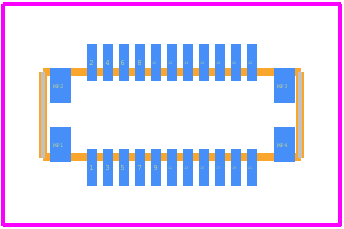 55909-2274 - Molex PCB footprint - Other - Other - 55909-2274-1
