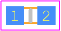 CRCW060310K0JNEAC - Vishay PCB footprint - Resistor Chip - Resistor Chip - 0603