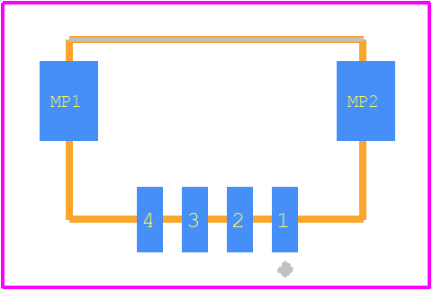 DF13A-4P-1.25H(21) - Hirose PCB footprint - Other - Other - DF13A-4P-1.25H(21)-3