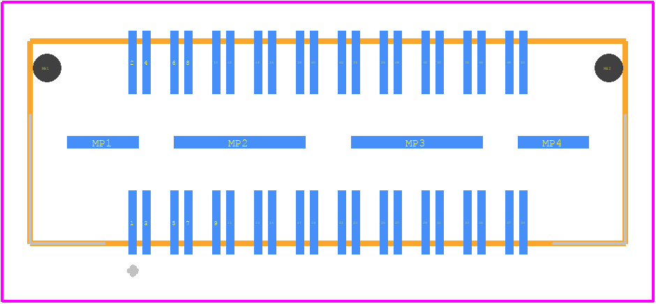 QSH-020-01-H-D-DP-A - SAMTEC PCB footprint - Other - Other - QSH-020-01-H-D-DP-A-2