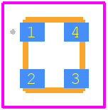 DSC1001DI1-033.3333T - Microchip PCB footprint - Other - Other - 4-Lead 2.5 mm x 2.0 mm CDFN_D package