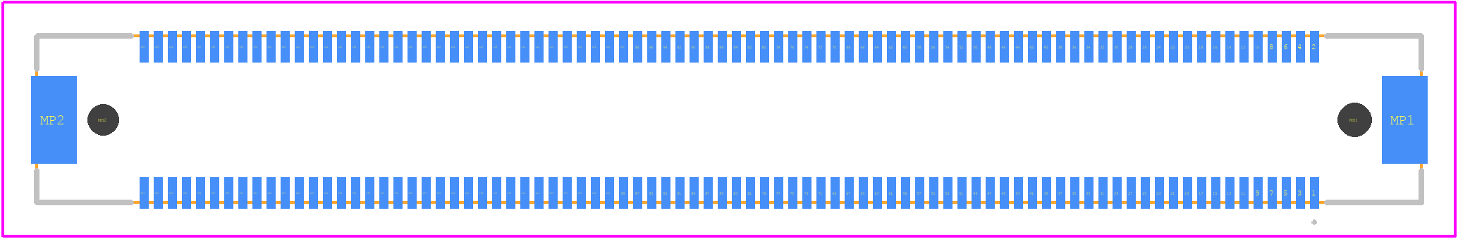 FX10A-168P-SV1(91) - Hirose PCB footprint - Other - Other - FX10A-168P-SV1(91)-2