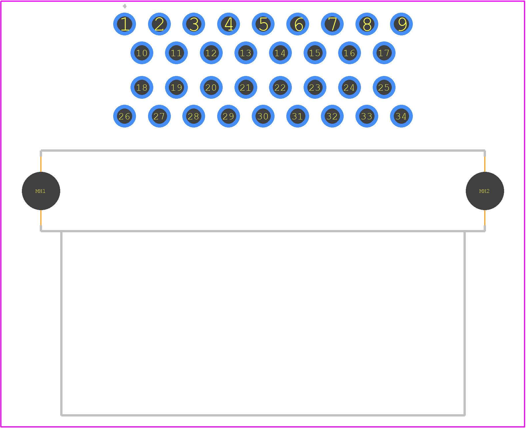 2-6437285-6 - TE Connectivity PCB footprint - Other - Other - 2-6437285-6-4