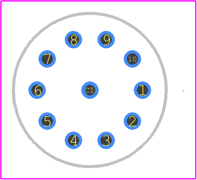 56DP36-01-1-AJS - Grayhill PCB footprint - Other - Other - 56P36-01-1-08N