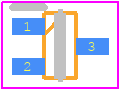 DTA113EET1G - onsemi PCB footprint - SOT23 (3-Pin) - SOT23 (3-Pin) - SC75−3 1.60x0.80x0.80, 1.00P