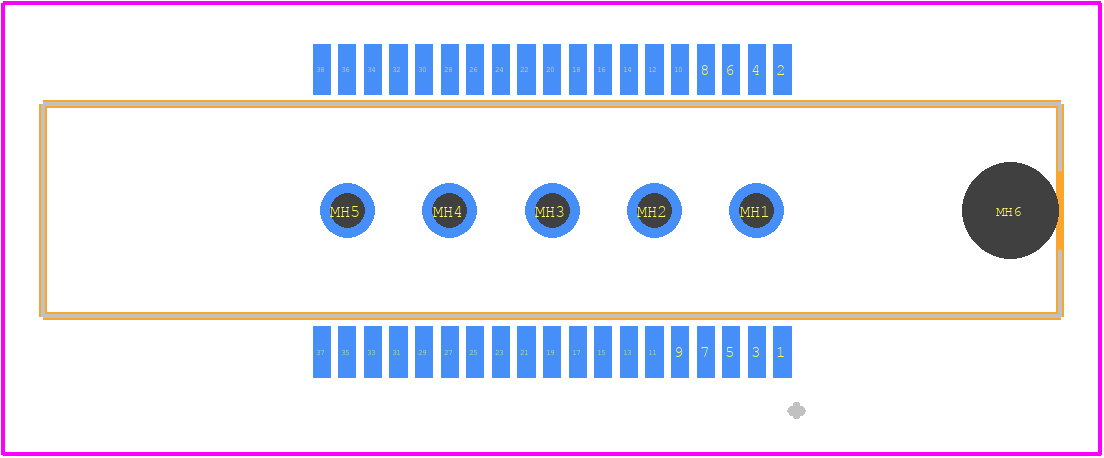 767056-1 - TE Connectivity PCB footprint - Other - Other - 767056-1-2