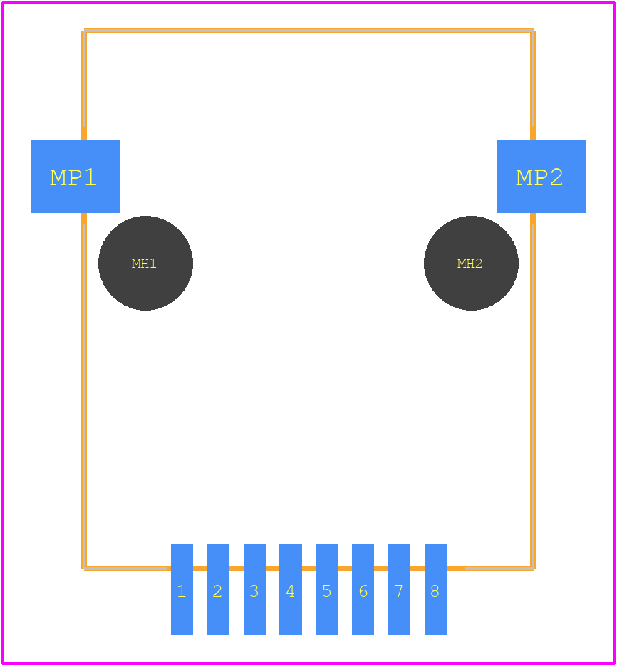 09455511110 - HARTING PCB footprint - Other - Other - 09455511110-1