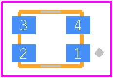 XZMECBDDG45S - SunLED PCB footprint - Other - Other - XZMECBDDG45S-1