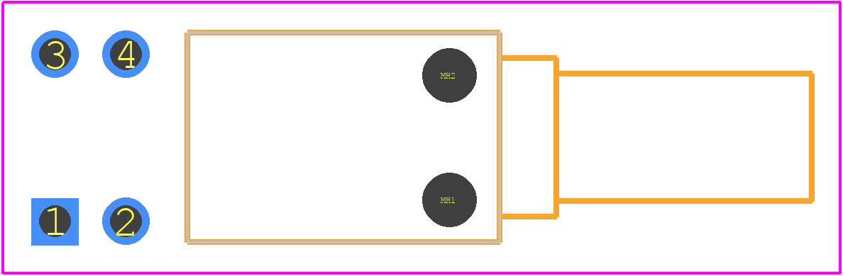 PB400OAQX - E-Switch PCB footprint - Other - Other - PB400OAQX-4