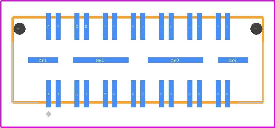 QSE-014-01-F-D-DP-A - SAMTEC PCB footprint - Other - Other - QSE-014-01-F-D-DP-A-1