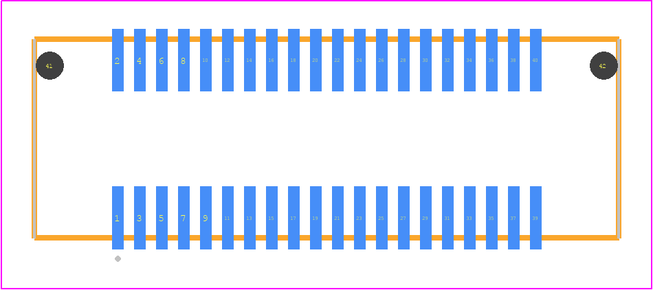 QSE-020-01-H-D-A - SAMTEC PCB footprint - Other - Other - QSE-020-01-X-D-A