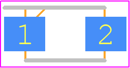 US1MFL-TP - MCC PCB footprint - Small Outline Diode Flat Lead - Small Outline Diode Flat Lead - DO-221AC