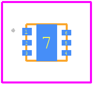 XC9264B75CER-G - Torex PCB footprint - Other - Other - USP-6C_Thickness=0.6mm