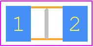 RMCF1206FT3R00 - Stackpole Electronics, Inc. PCB footprint - Resistor Chip - Resistor Chip - RMCF1206