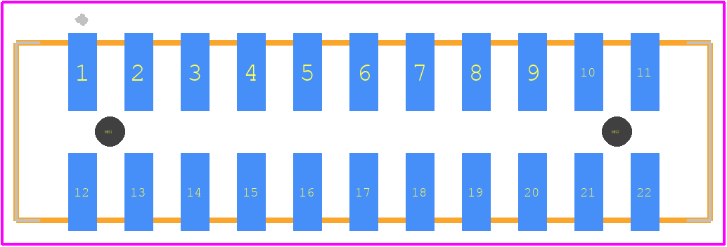 87832-2220 - Molex PCB footprint - Other - Other - 87832-2220-2