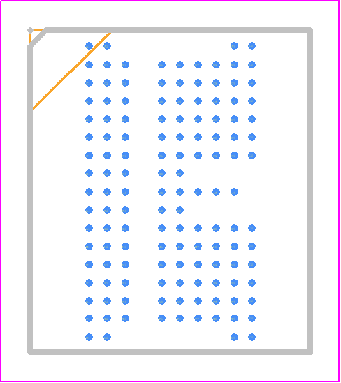 AS4C128M32MD2A-25BIN - Alliance Memory PCB footprint - BGA - BGA - 134Ball FBGA(X32)