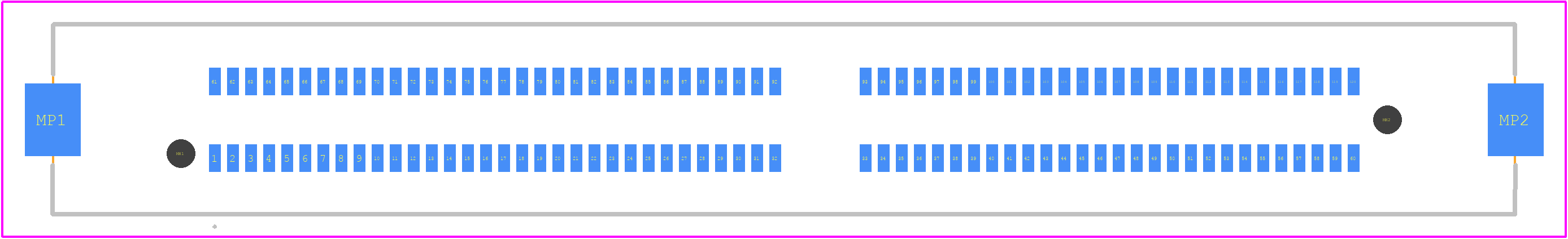 FX27-120S-0.8SV - Hirose PCB footprint - Other - Other - FX27-120S-0.8SV-2