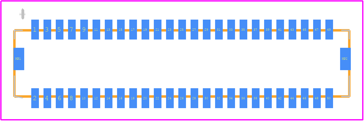 DF20F-50DP-1V(56) - Hirose PCB footprint - Other - Other - DF20F-50DP-1V(56)-2