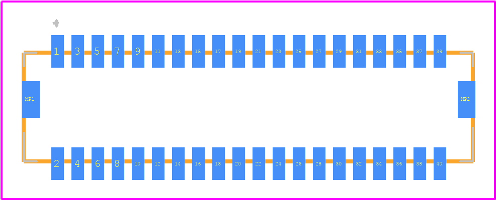 DF20F-40DP-1V(56) - Hirose PCB footprint - Other - Other - DF20F-40DP-1V(56)-1