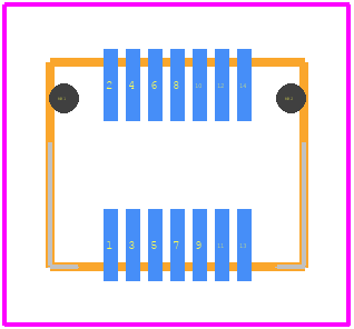 DF12D(3.0)-14DP-0.5V(81) - Hirose PCB footprint - Other - Other - DF12D(3.0)-14DP-0.5V(81)-1