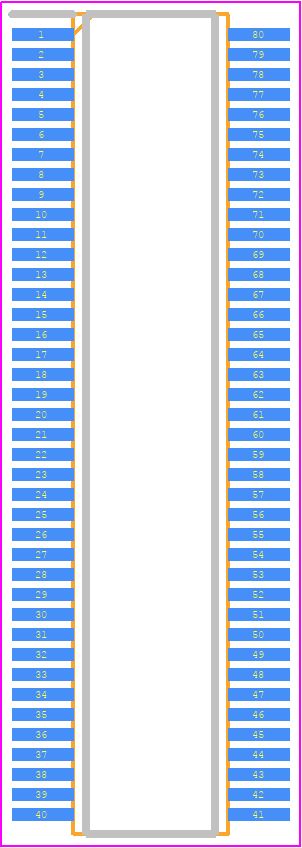 QS34X383Q3G8 - Renesas Electronics PCB footprint - Small Outline Packages - Small Outline Packages - QVSOP 80