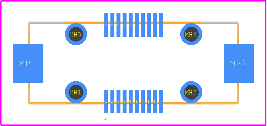 FX23L-20P-0.5SV8 - Hirose PCB footprint - Other - Other - FX23L-20P-0.5SV8-2