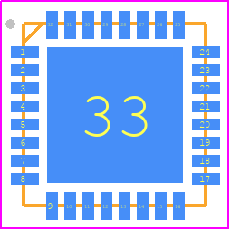 TMPM37AFSQG - Toshiba PCB footprint - Quad Flat No-Lead - Quad Flat No-Lead - TMPM37AFSQG
