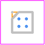 DMN1033UCB4-7 - Diodes Incorporated PCB footprint - BGA - BGA - U-WLB1818-4