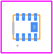 NUC2401MNTAG - onsemi PCB footprint - Other - Other - DFN8, 2.2x2, 0.5P CASE 506BL−01 ISSUE O_2025-2