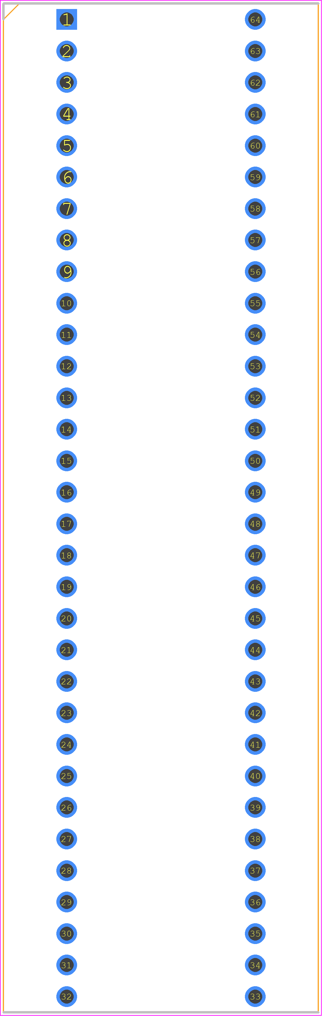 PA0196 - Chip Quik PCB footprint - Dual-In-Line Sockets - Dual-In-Line Sockets - PA0196
