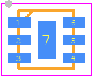 ISL76683AROZ-T7A - Renesas Electronics PCB footprint - Small Outline No-lead - Small Outline No-lead - DFN_6