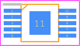 LTC2355IMSE-14#PBF - Analog Devices PCB footprint - Small Outline Packages - Small Outline Packages - MSE Package 10-Lead Plastic MSOP, Exposed Die Pad----