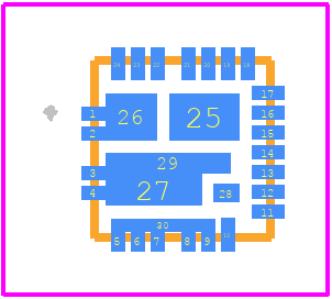 SIC438BED-T1-GE3 - Vishay PCB footprint - Other - Other - SIC438BED-T1-GE3-2