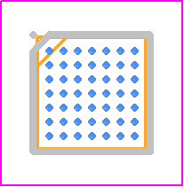 ATSAML22G18A-UUT - Microchip PCB footprint - BGA - BGA - WLCSP49