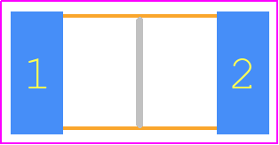 WSL25122L500FEA - Vishay PCB footprint - Resistor Chip - Resistor Chip - VISHAY