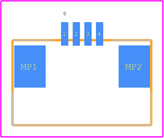 487951-4 - TE Connectivity PCB footprint - Other - Other - 487951-4-1