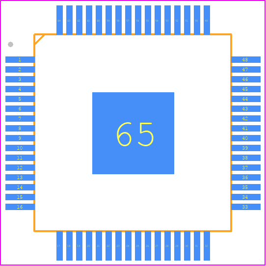 ADS5510IPAPR - Texas Instruments PCB footprint - Quad Flat Packages - Quad Flat Packages - PAP (S-PQFP-64)-