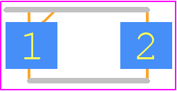 STPS2170AF - STMicroelectronics PCB footprint - Small Outline Diode Flat Lead - Small Outline Diode Flat Lead - SMA Flat package outline