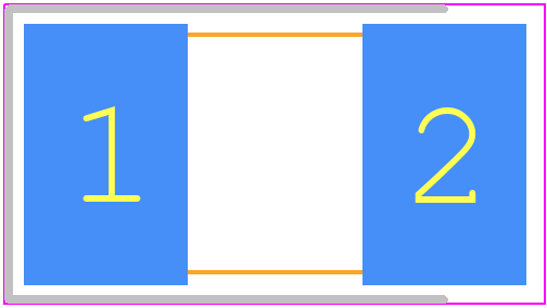 C005YJR05PBSTR - Kyocera AVX PCB footprint - Capacitor Chip Polarised - Capacitor Chip Polarised - C005YJR05PBSTR