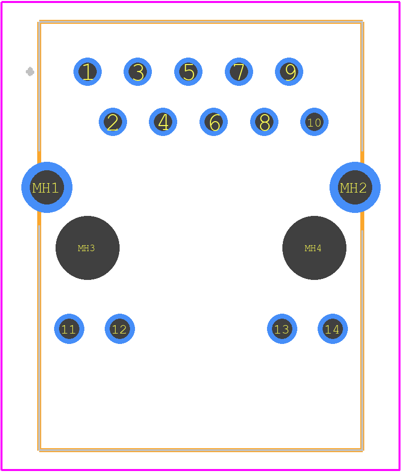 ARJ-205 - ABRACON PCB footprint - Other - Other - ARJ-205-2