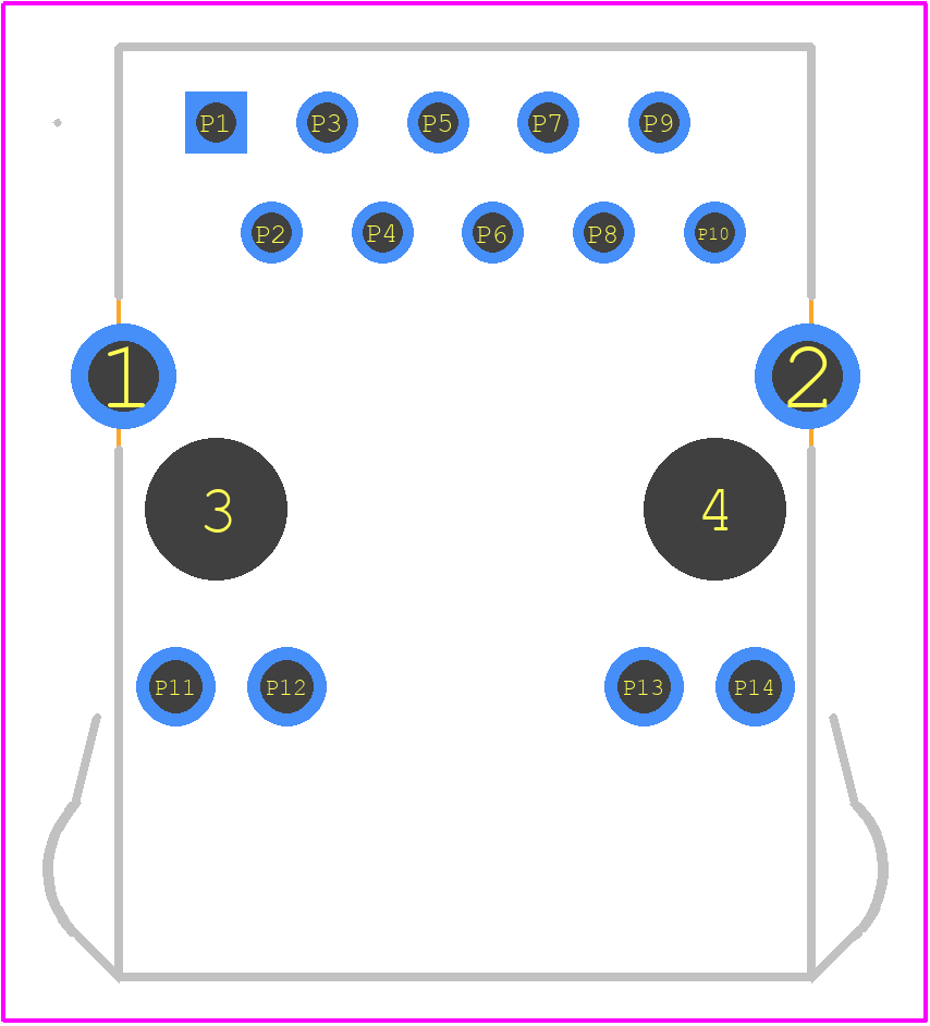 6-2301994-0 - TE Connectivity PCB footprint - Other - Other - 6-2301994-0-1